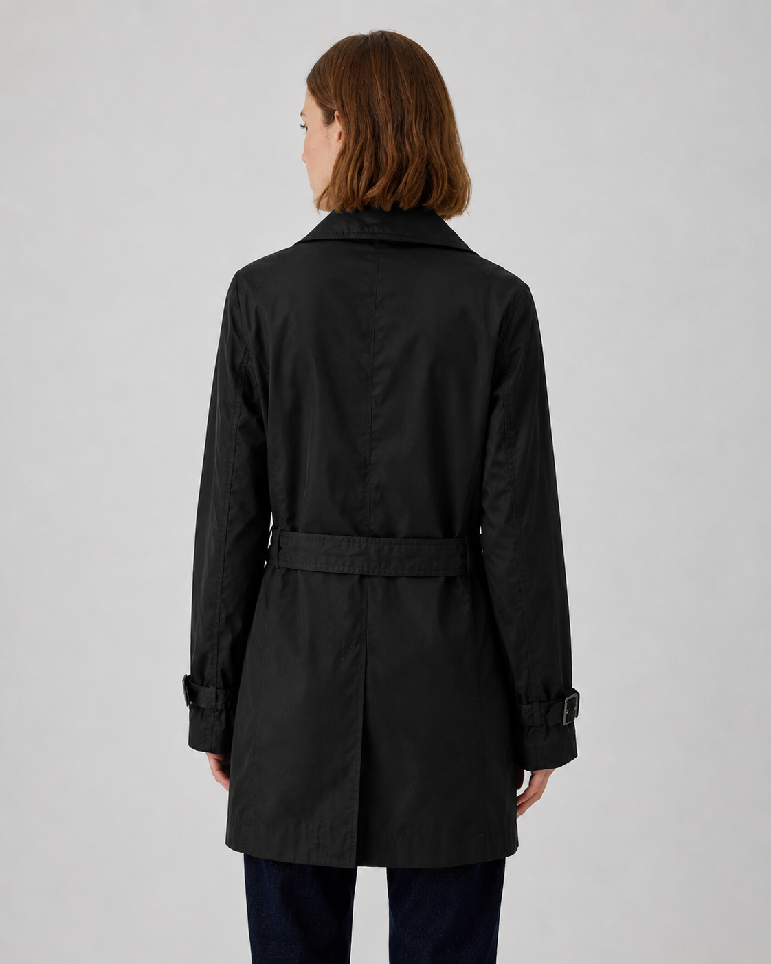 Trench coat negro clásico| Marca Appraisal | Talla L