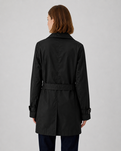 Trench coat negro clásico| Marca Appraisal | Talla L