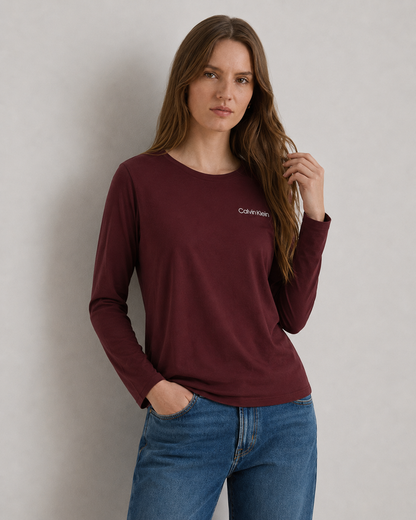 Polera Manga Larga Calvin Klein | Talla indicada M