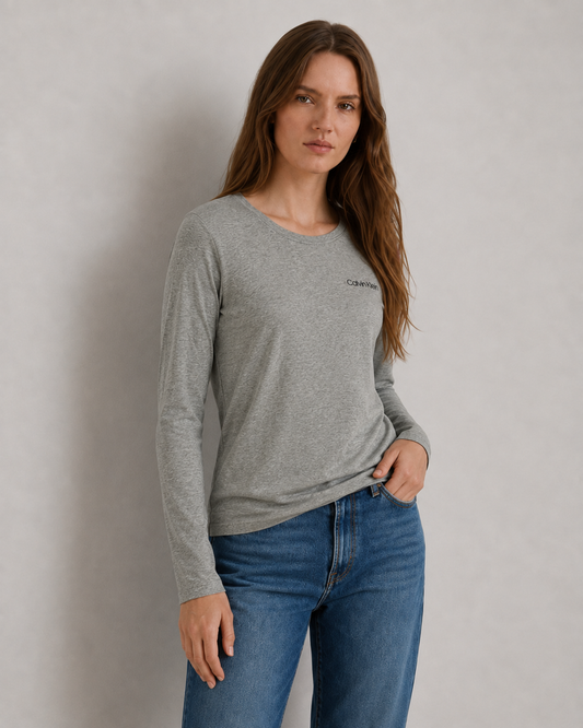 Polera Manga Larga Calvin Klein | Talla indicada S