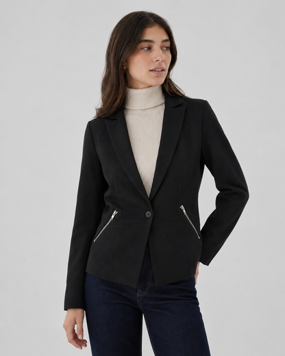 Blazer entallado ONLY | Cierres metálicos | Talla 36