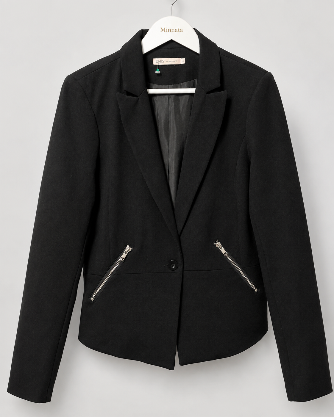 Blazer entallado ONLY | Cierres metálicos | Talla 36