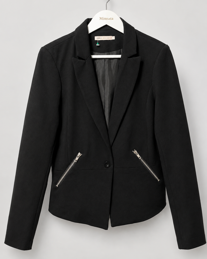 Blazer entallado ONLY | Cierres metálicos | Talla 36
