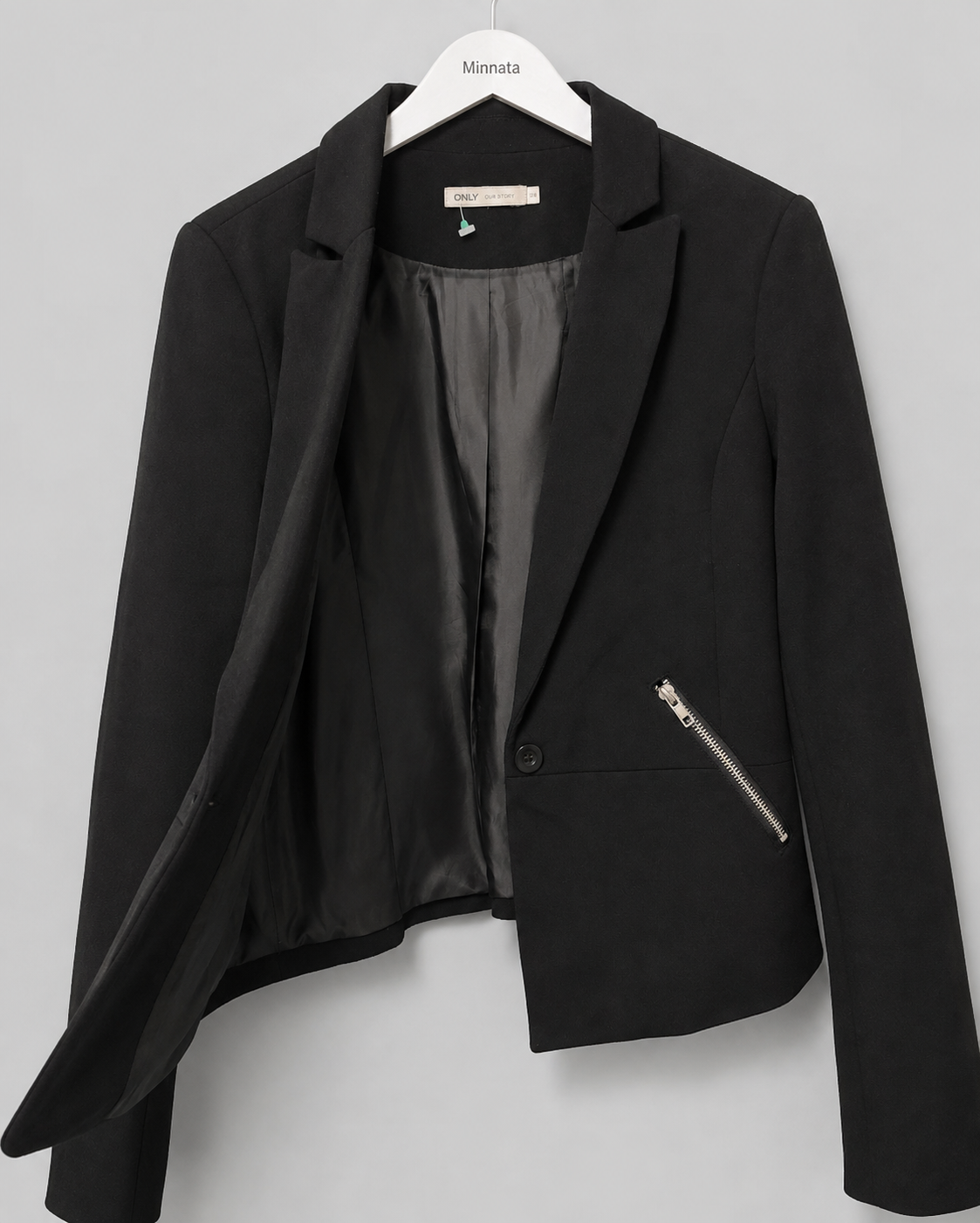 Blazer entallado ONLY | Cierres metálicos | Talla 36