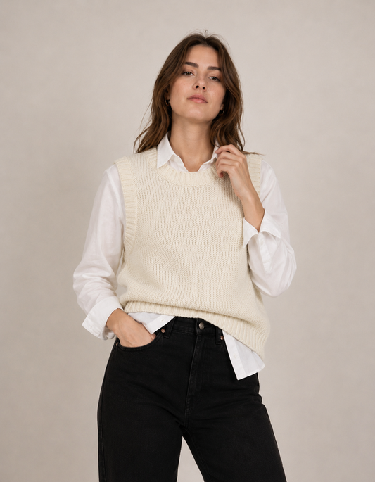 Chaleco Crop de Punto H&M | Nuevo con etiqueta | Talla L