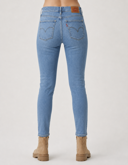 Jeans Levi's 710 Super Skinny tiro alto |Usados | Talla 27 (equiv. 36–38)