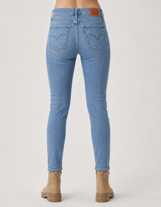 Jeans Levi's 710 Super Skinny tiro alto |Usados | Talla 27