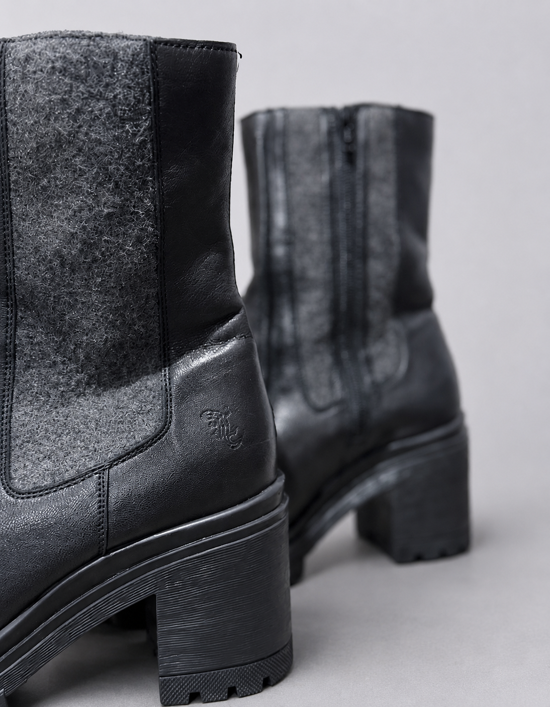 Botines Salamander de Cuero geniuno y Fieltro | Talla indicada 40