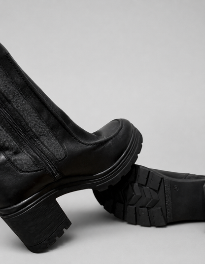 Botines Salamander de Cuero geniuno y Fieltro | Talla indicada 40