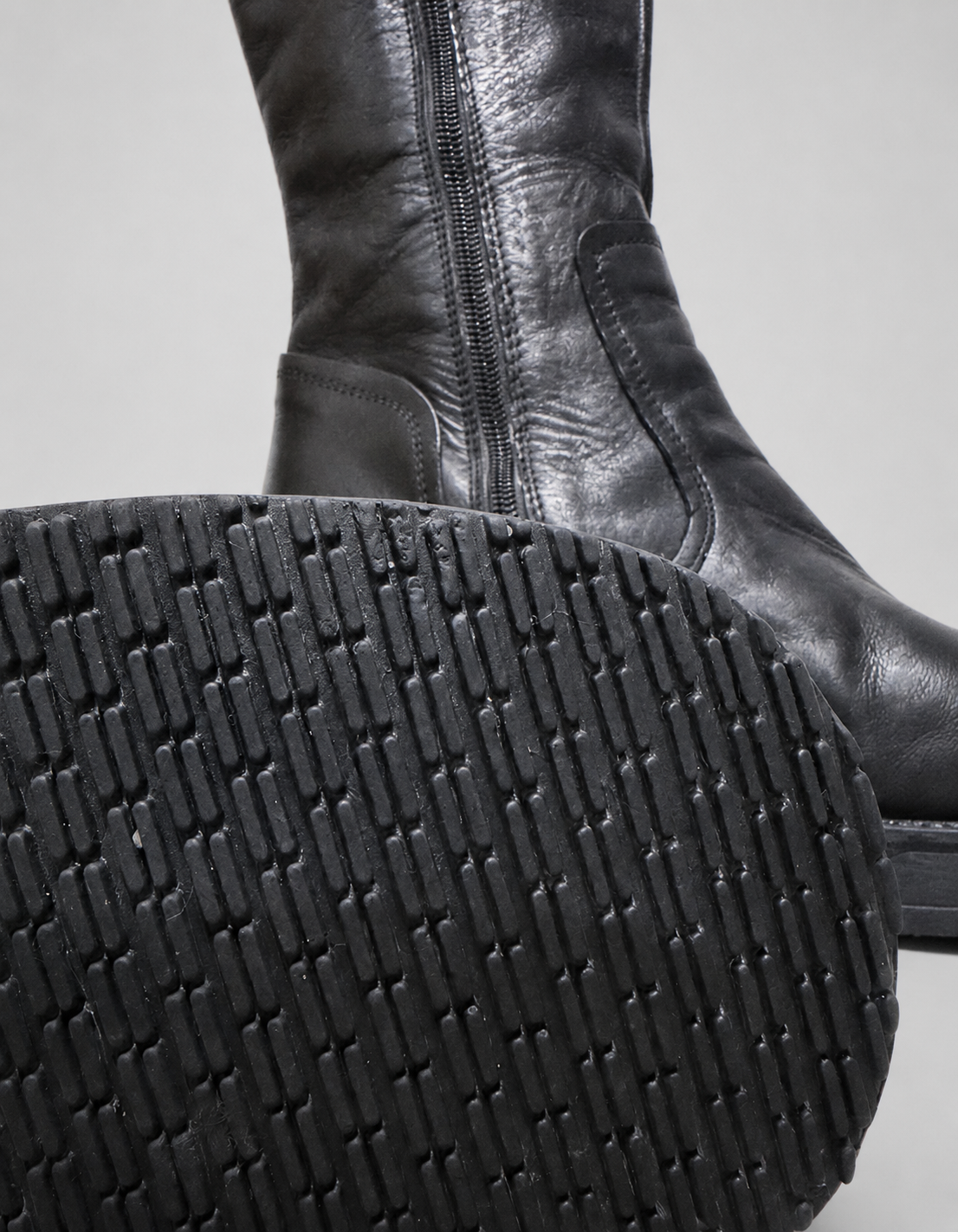 Botas Graceland largas negras taco chunky y plataforma | Talla 40