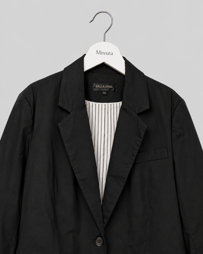 Blazer Della Spiga Italy negro clásico | vintage | talla M