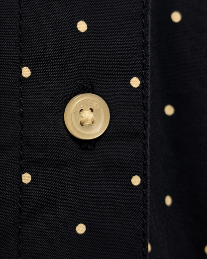Camisa Tommy H| Azul marino a lunares | Talla indicada S