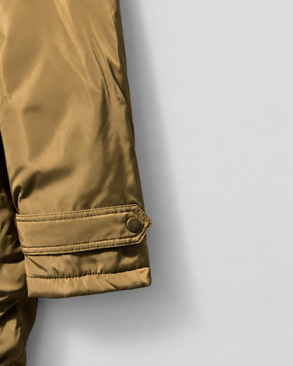 Parka larga con capucha de pelo Gate Woman