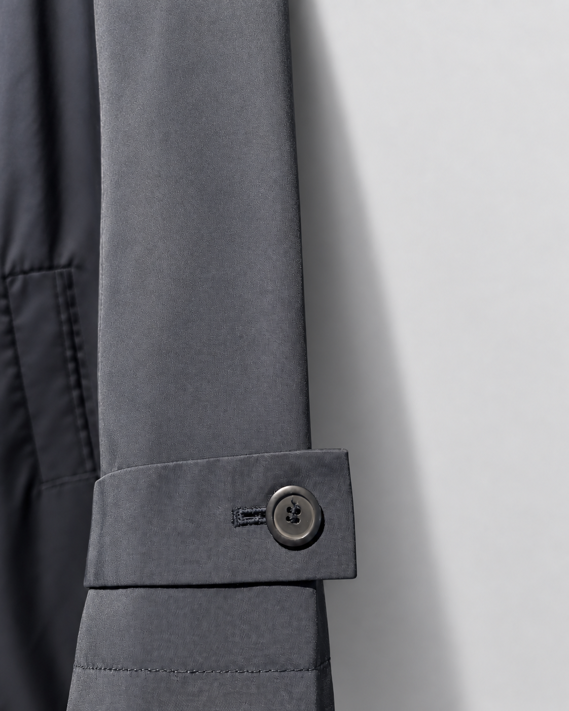 Trench coat MANGO (línea Suit) | Azul marino satinado | talla XS