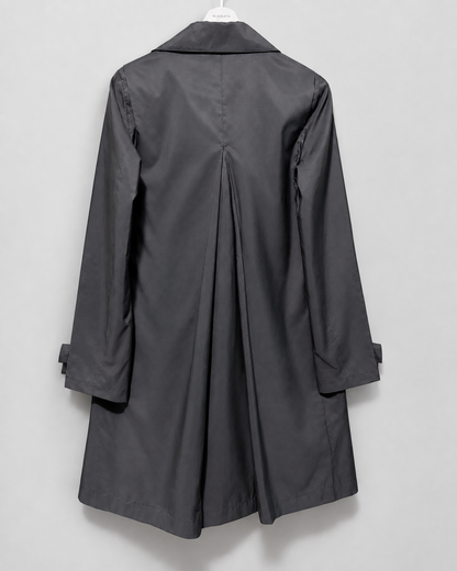 Trench coat MANGO (línea Suit) | Azul marino satinado | talla XS