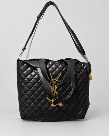 Cartera estructurada estilo diseñador | Con pouch, correa y bolsa protectora