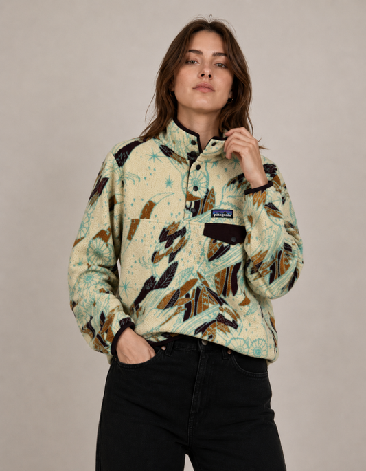 Patagonia Synchilla Snap-T Fleece | Estampado Búhos | Talla indicada M