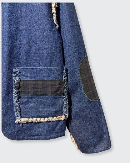 Chaqueta Denim Deconstruida | Edición Única Hecha a Mano