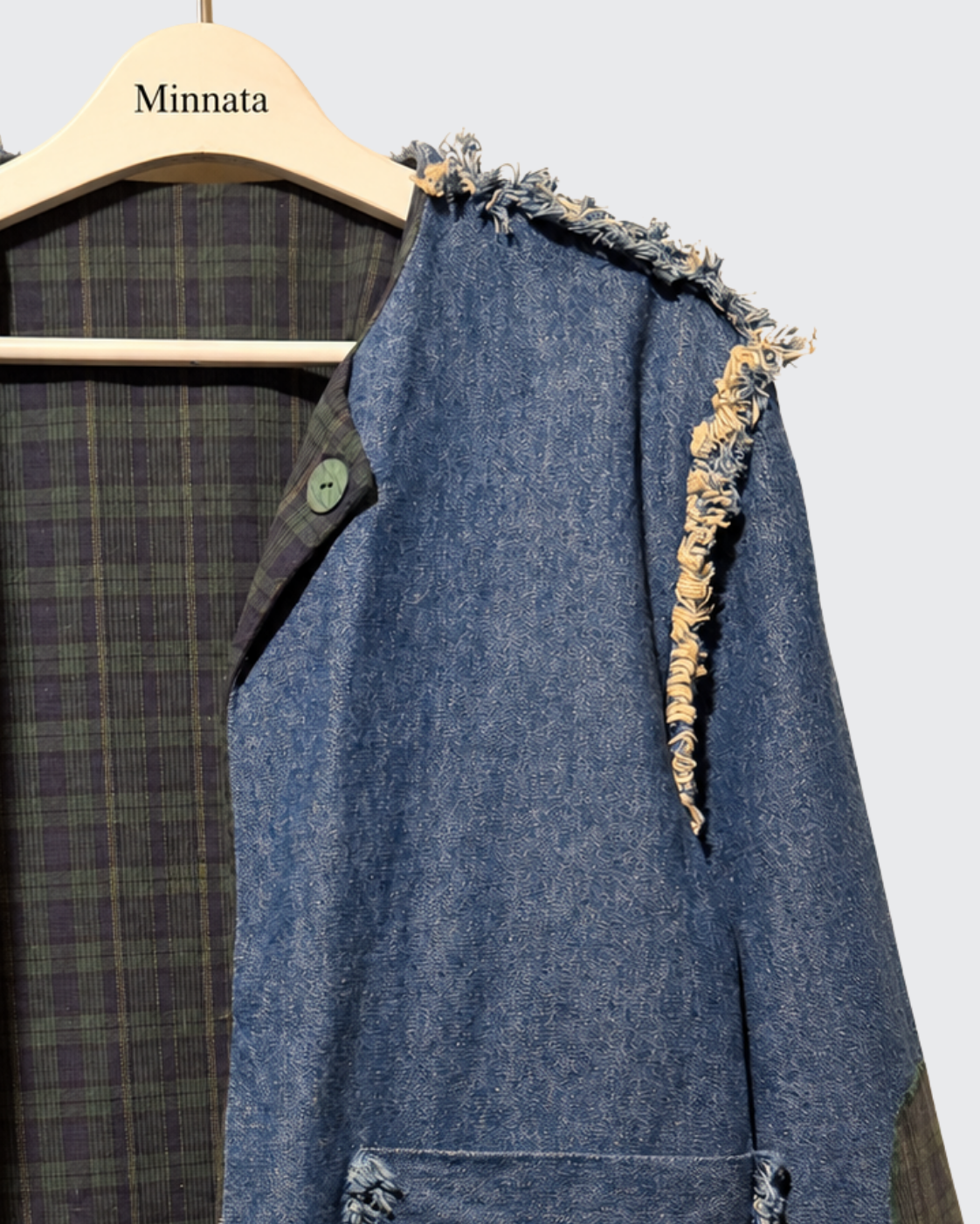 Chaqueta Denim Deconstruida | Edición Única Hecha a Mano