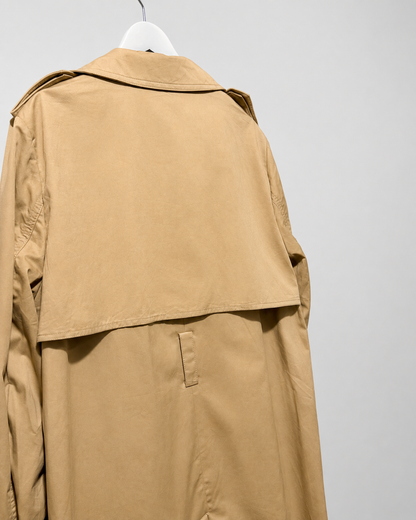 Trench largo ZARA | doble botonadura (100% algodón)