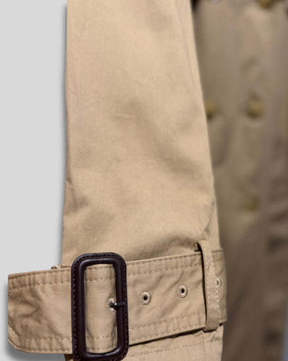 Trench largo ZARA | doble botonadura (100% algodón)