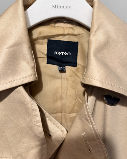 Trench coat Koton | Beige/camel clásico  | talla 36 / S)