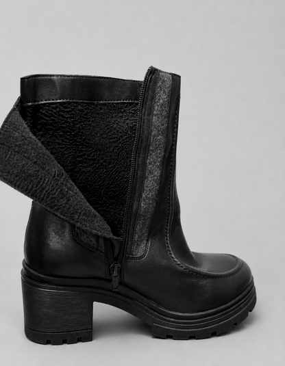 Botines Salamander de Cuero geniuno y Fieltro | Talla indicada 40