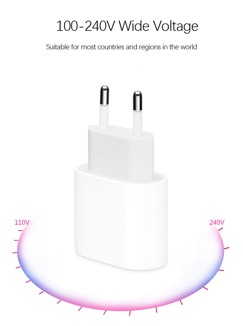 Adaptador de carga rápida 18W PD 3.0