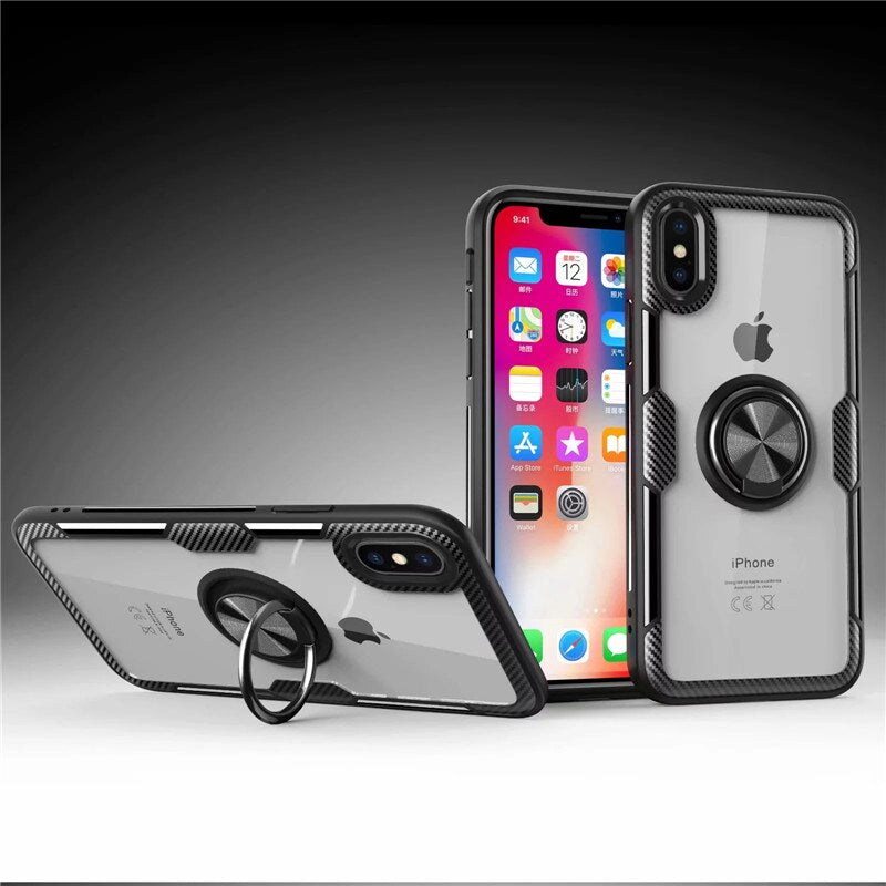 Funda Armour™ con anillo magnético para iPhone