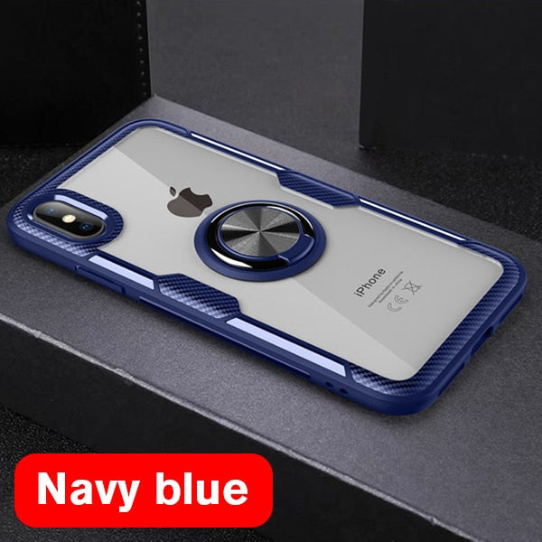 Funda Armour™ con anillo magnético para iPhone